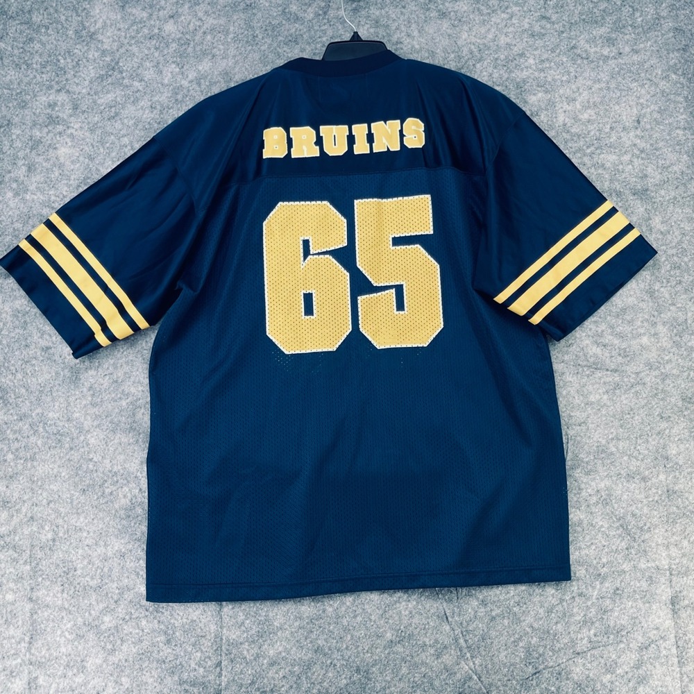VTG UCLA Bruins Football Jersey Men XL Blue Captivating Apparel  #65 NCAA Korea